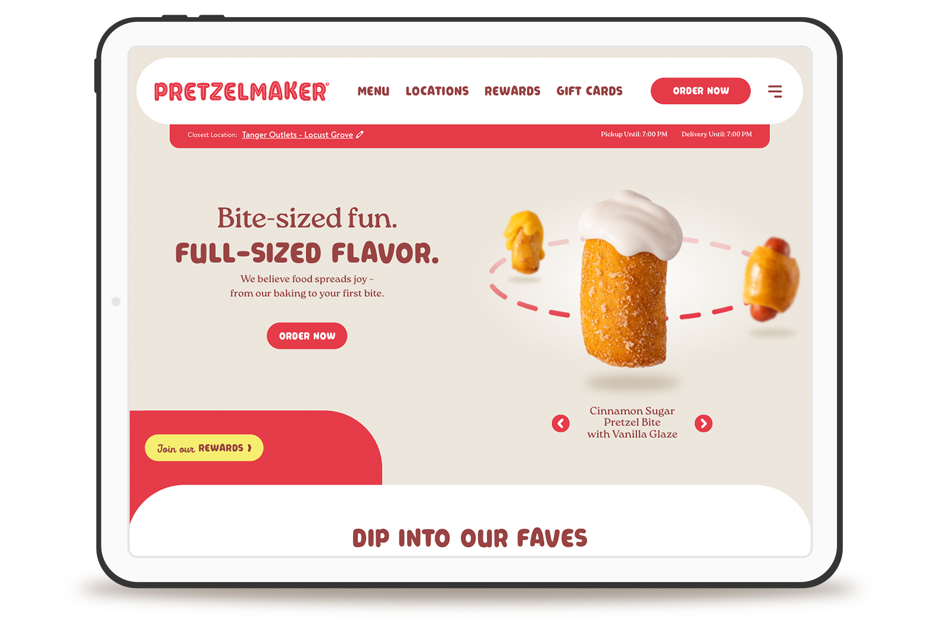 FAT Brands Pretzelmaker website design and development on multsite platform